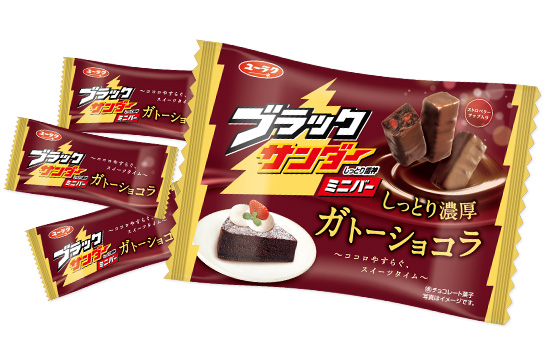 ブラックサンダーミニバー ガトーショコラ 商品ラインナップ 商品情報 有楽製菓