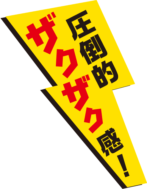 圧倒的ザクザク感!