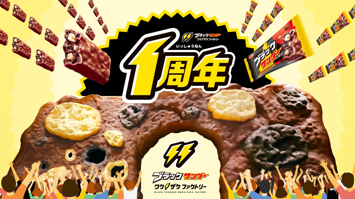 詰め合わせ　大量お菓子セット！プッカ、ブラックサンダー、紗々、ラスク、他一品限り ワクワク！ザクザク！を届けて1周年／「ブラックサンダー ワク⚡ザク